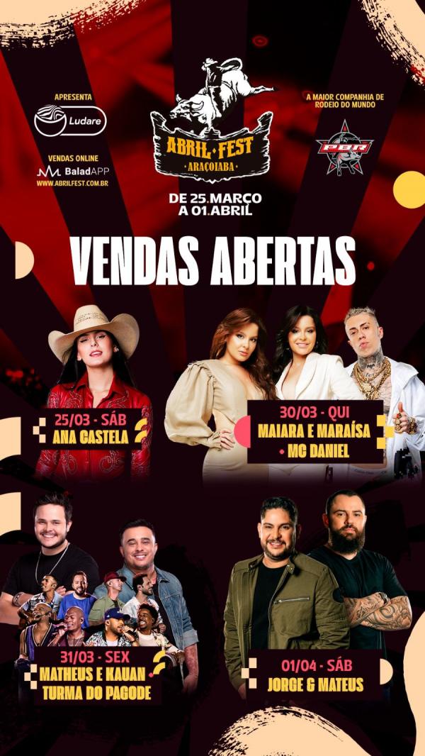 Abril Fest anuncia grade completa de shows e venda de ingressos