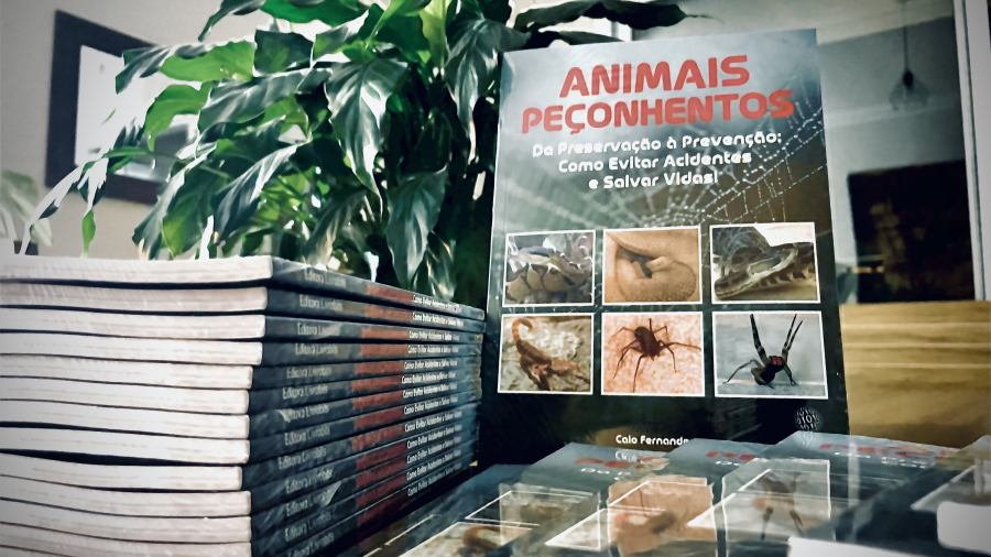 Biólogo lança livro com linguagem acessível para prevenir acidentes com animais peçonhentos